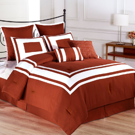 Cozy Beddings Lux Decor 8 Piece Comforter Set