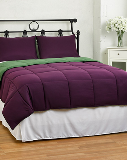 Lightweight Reversible Down Alternative Summer Comforter Set by ExceptionalSheets